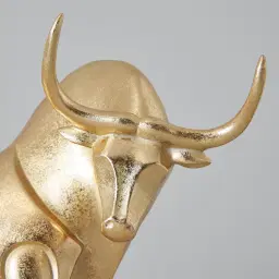 Zoro Bull Gold Resin Decorative