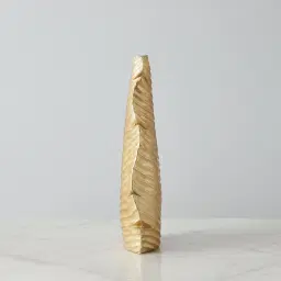 Platano Leaf Gold Resin Vase-Tall
