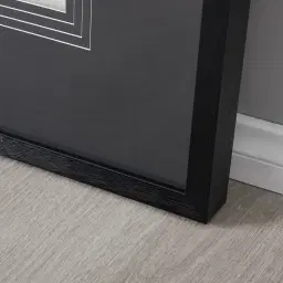 Lone Beetle Paper Shadow Box with Black Frame