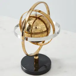 Armillary Sphere Champagne Gold Metal Decorative