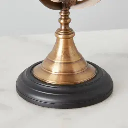 Seraphine Antique Brass Metal Globe Decorative