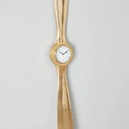 Time Keeper Matte Antique Brass Wall Clock