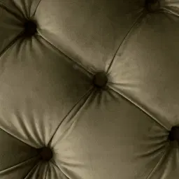 Kelly Olive Green Velvet Ottoman