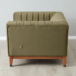 Astoria III Olive Green Velvet 2-Seater Sofa