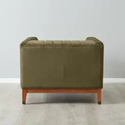 Astoria III Olive Green Velvet Occasional Chair