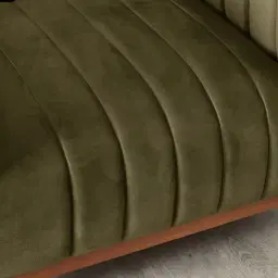 Astoria III Olive Green Velvet Occasional Chair