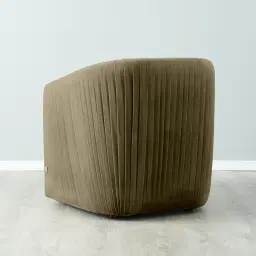 Crown Olive Green Velvet Occasional Chair