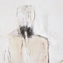 The Shadow Neutral Colours Abstract Painting