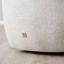 Everett Dove Grey Woven 3-Seater Fabric Sofa