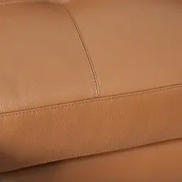 Alessia Savannah Brown Leather Dual Electric Recliner Lounge - Right