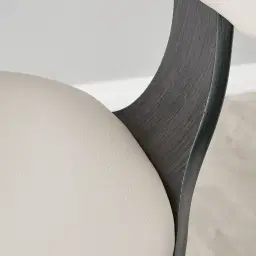 Ryker Glacier Grey Vegan Leather Bar Stool