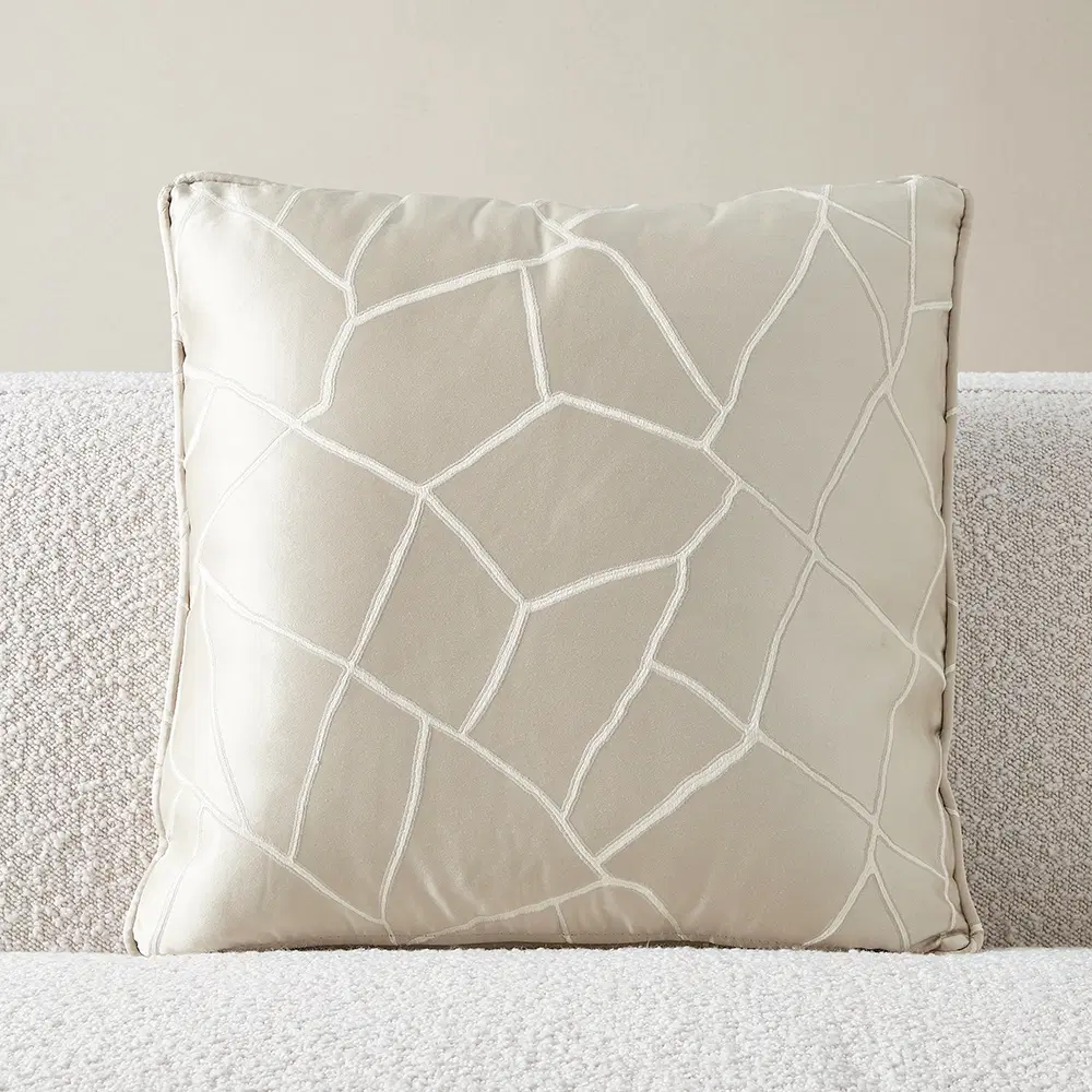 Hyacinth Cream Pattern Cushion