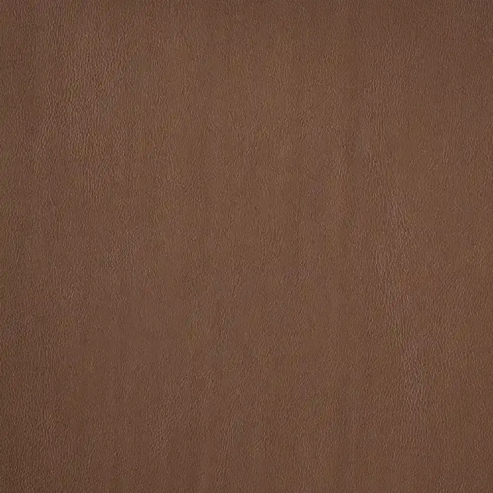 Arya II Tuscan Brown Vegan Leather Dining Chair - Brushed Gold Metal Legs