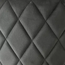 Arya II Charcoal Velvet 67cm Counter Stool - Brushed Gold Metal Legs