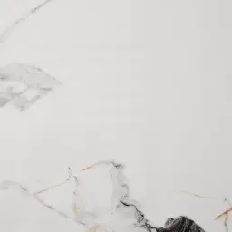 Marbella Cold Calacatta White Sintered Stone Coffee Table - Brushed Gold Frame