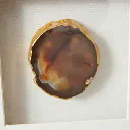 Elemental Agate Shadow Box With Black Frame