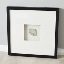 Blue Storm Stone Shadow Box With Black Frame