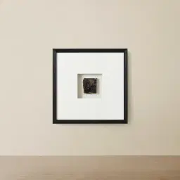 Purple Stone Shadow Box With Black Frame