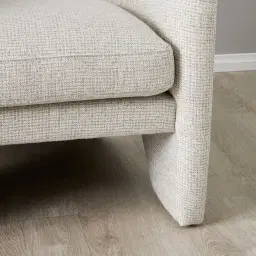 Finn Dove Grey Woven Fabric Occasional Chair