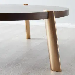 Dale II Round Coffee Table Large Brown