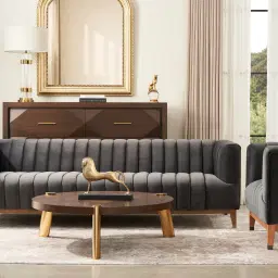 Dale II Round Coffee Table Large Brown