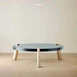 Dale II Round Coffee Table Small Espresso