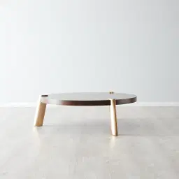 Dale II Round Coffee Table Small Brown