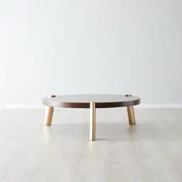 Dale II Round Coffee Table Small Brown