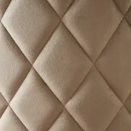 Arya II Beige Velvet 67cm Counter Stool - Brushed Gold Metal Legs