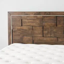 Montana Deep Brown Wooden King Bed