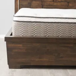 Montana Deep Brown Wooden King Bed