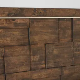 Montana Deep Brown Wooden Queen Bed