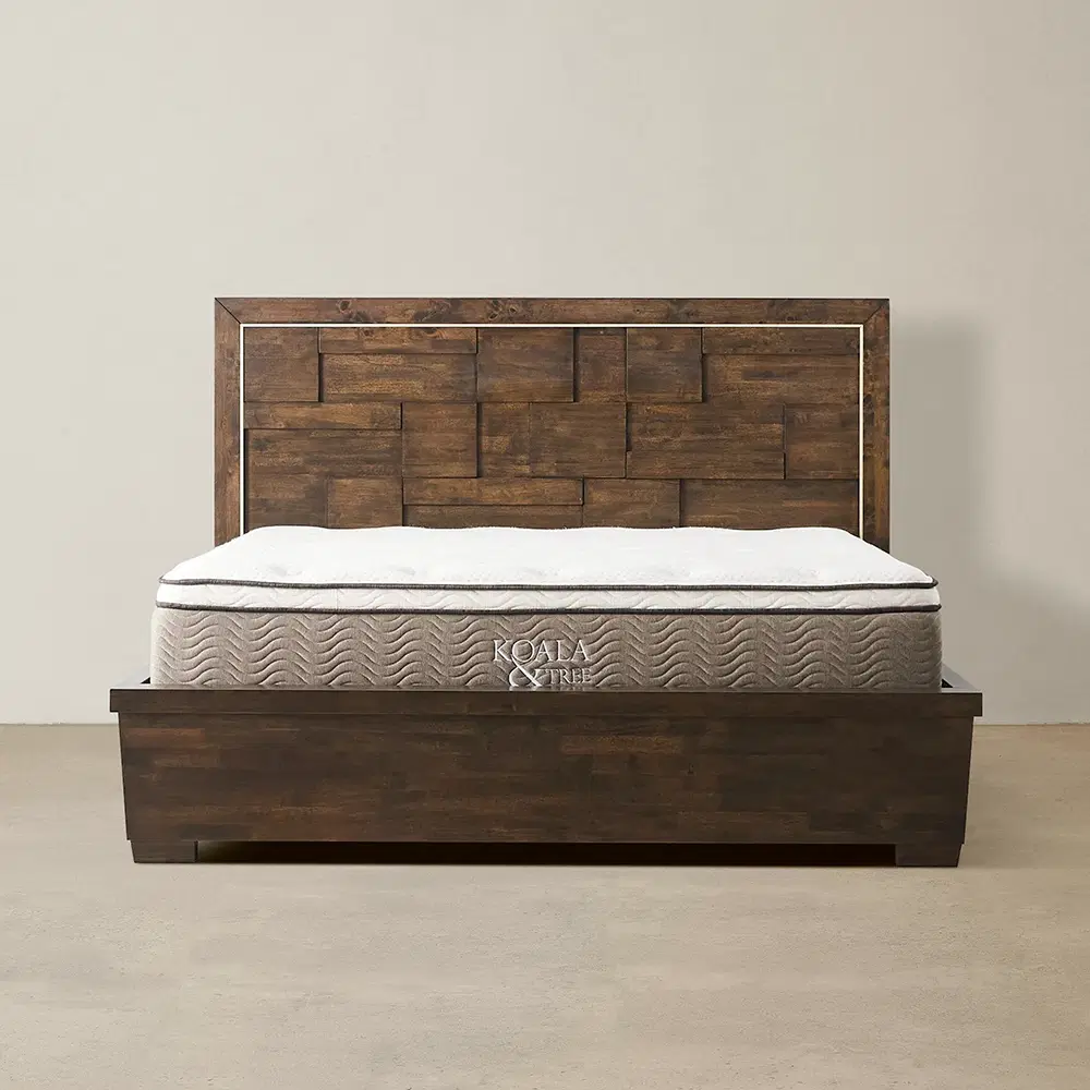 Montana Deep Brown Wooden Queen Bed