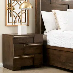 Montana Deep Brown Wooden Side Table