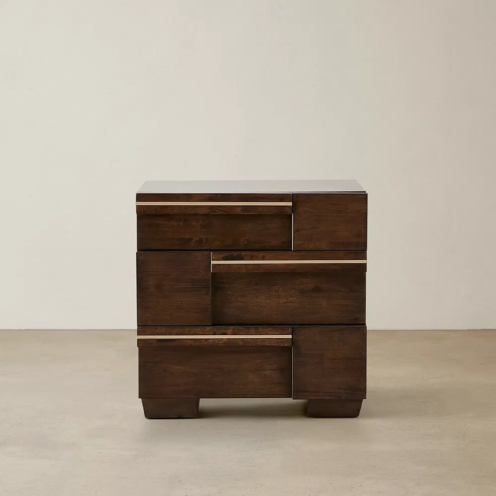 Montana Deep Brown Wooden Side Table