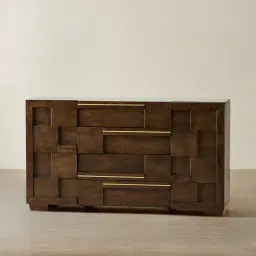 Montana Deep Brown Wooden Dresser