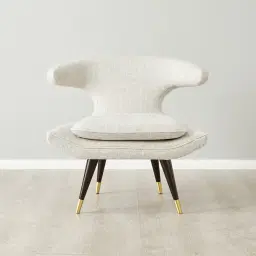 Tarrington Dove Grey Woven Fabric Occasional Chair