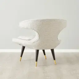 Tarrington Dove Grey Woven Fabric Occasional Chair