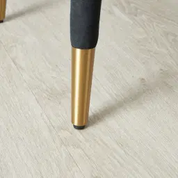 Sylvie Black Velvet 67cm Counter Stool