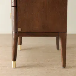 Beckham Brown Wooden Bedside Table