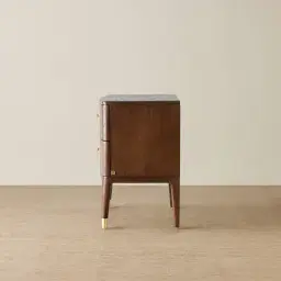 Beckham Brown Wooden Bedside Table