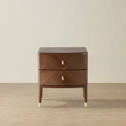 Beckham Brown Wooden Bedside Table