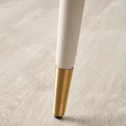 Adrianna Glacier Grey Vegan Leather Dining Chair