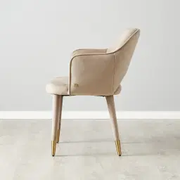 Adrianna Beige Velvet Dining Chair
