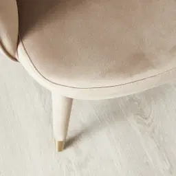 Adrianna Beige Velvet Dining Chair