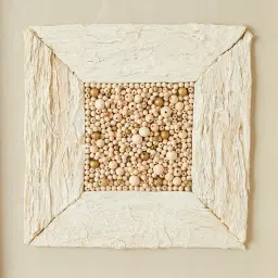 Closure Paper Pulp Shadow Box with Golden Frame