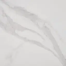 Vania Dark Bronze Dining Table with White Sintered Stone Top - 240x118cm