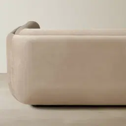 Clementine Beige Velvet 2-Seater Sofa