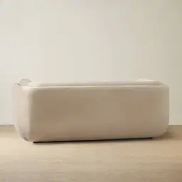 Clementine Beige Velvet 2-Seater Sofa