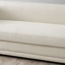 Clementine Chestnut White Woven 2-Seater Fabric Sofa